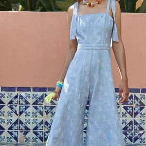 Brand new, never worn! Hunter Bell blue jumpsuit size 4